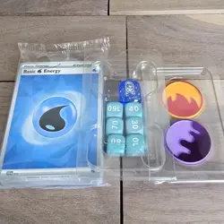 Pokemon TCG Official Coin Markers Burn & Poison/Dice/ Sealed Random Energy Cards - Image 1