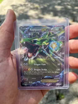 Pokemon TCG Rayquaza-EX XY Black Star Promos Holo Card XY73 - Image 1