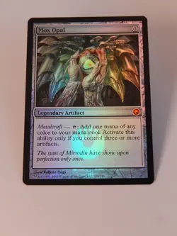 MTG Magic The Gathering Mox Opal Foil Scars of Mirrodin NM MINT! - Image 1