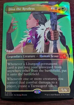 Disa the Restless (Borderless) (Ripple Foil) #139 (NM) Commander: MH3 - Image 1