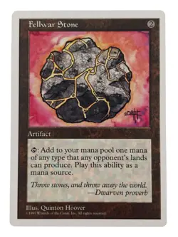 MTG Fellwar Stone 5th Edition Near Mint Regular Vintage Old School Magic - Image 1