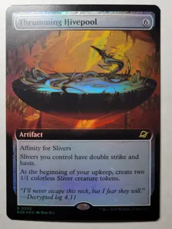Thrumming Hivepool -Extended Art Foil- Edge of Eternities Rare EOE 356 mtg NM/M - Image 1