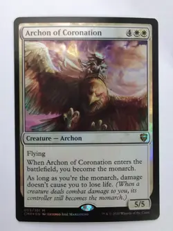 MTG Archon of Coronation (CMR) Commander Legends Foil Mythic 009/361 - Image 1