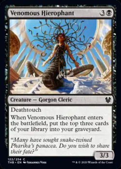Venomous Hierophant -Foil Light Play MTG Theros Beyond Death - Image 1