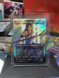 MTG Final Fantasy Collector Fang, Fearless l'Cie Borderless Surge Foil, 526 - Image 1