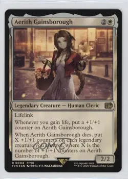 Aerith Gainsborough Foil Magic: Universes Beyond: Final Fantasy (FIN) #0004 4t6 - Image 1