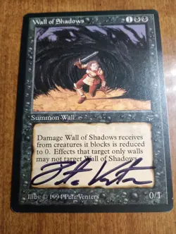 1994 MTG - Legends - WALL OF SHADOWS - Vintage Signed Artist Proof (AP) - NM - Image 1
