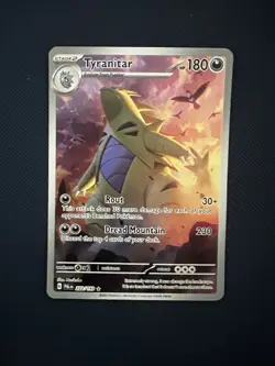 🔥Pokemon TCG Tyranitar Scarlet & Violet Paldea Evolved Holo Card 222/193 NM🔥 - Image 1