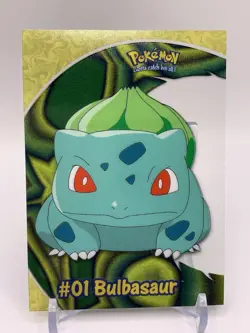 Bulbasaur #01 2000 Topps Pokemon TV Animation Edition Clear Card PC2 - RARE MT+ - Image 3