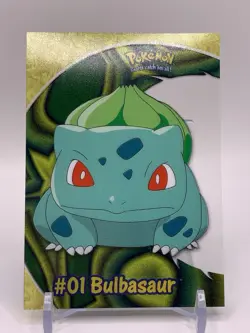 Bulbasaur #01 2000 Topps Pokemon TV Animation Edition Clear Card PC2 - RARE MT+ - Image 4