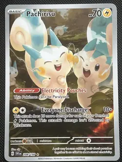 Pachirisu 208/198 - Scarlet & Violet Base Illustration Rare Pokemon TCG NM - Image 1