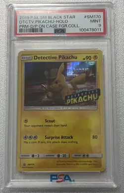 Pokemon 2019 Detective Pikachu - (Stamped) SM170 PSA 9 Holo Promo - Image 1