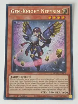 Yu-Gi-Oh! Gem-Knight, Nepyrim (BLMM-EN021) - Secret Rare - Image 1