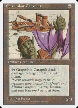 Grapeshot Catapult 322 4ED 1995 MTG Artifact WOTC Colorless Frazier Flying - Image 1