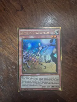 Yu-Gi-Oh! Kozmo Strawman PGL3-EN028 Gold Secret Rare 1st Ed Near Mint - Image 1