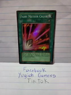 Yu-Gi-Oh Fairy Meteor Crush PSV Super Rare Heavy Played - Image 1