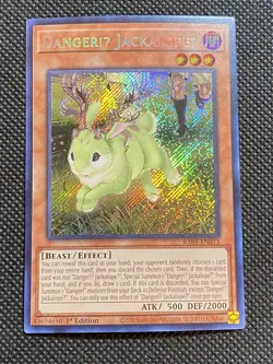 YuGiOh! - Danger!U JackalopeU RA01-EN013 Secret Rare 1st Edition Near Mint - Image 1