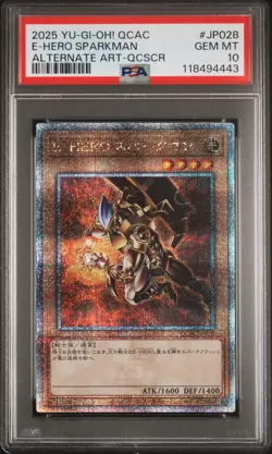 2025 YU-GI-OH! JPN QUARTER CENTURY ART COLLECTION ELEMENTAL HERO SPARKMAN PSA 10 - Image 1