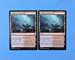 2x Submerged Boneyard Amonkhet 2017 AKH Mtg Magic Gathering Card Land Mana 284 - Image 1