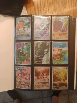 Pokemon Card Binder Lot of 176 CARDS,60 IRs,48 FAs, GG,TG,V,EX, ALL HITS! - Image 1