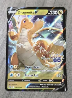 Dragonite V SWSH235 - Black Star Promo Ultra Rare Holo Pokemon Card NM Full ART - Image 1