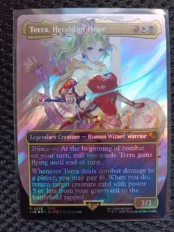 MTG - Final Fantasy - Terra, Herald of Hope (Borderless, Surge Foil) - Image 1