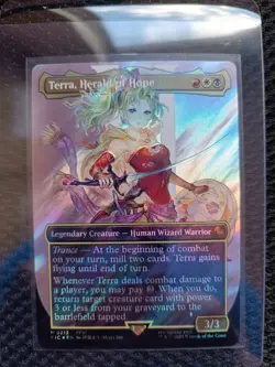 MTG - Final Fantasy - Terra, Herald of Hope (Borderless, Surge Foil) - Image 3
