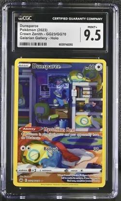 ✨ CGC 9.5 Dunsparce GG23/GG70 Crown Zenith Secret Illustration Rare Pokemon Card - Image 1