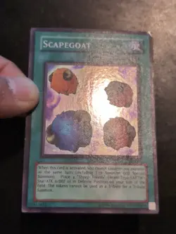 Yu-Gi-Oh! SUPER RARE HOLO CARD SCAPEGOAT SDJ-041 LP/MP - Image 2