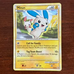 Minun 34/95 Uncommon Unleashed Pokemon Card - Image 1