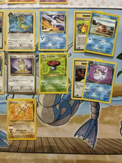 Vintage Pokemon Card Lot WOTC First Edition Charizard Dragonite Etc Fire - Image 2