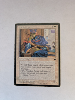 Hand of Justice Fallen Empires Regular MP MTG - Image 1
