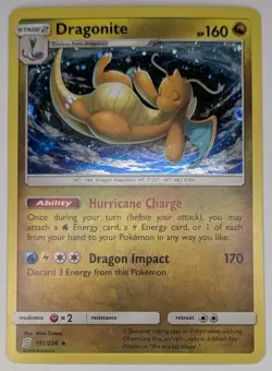 Dragonite 151/236 Pokemon TCG Sun & Moon Unified Minds Costco Cosmos Holo NM - Image 1
