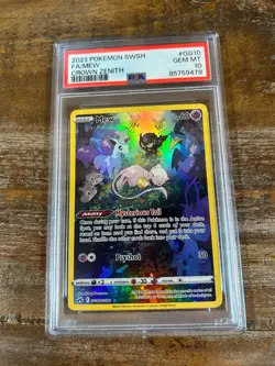 POKEMON 2023 Crown Zenith Full Art MEW #GG10 PSA 10 Gem Mint RARE - Image 1