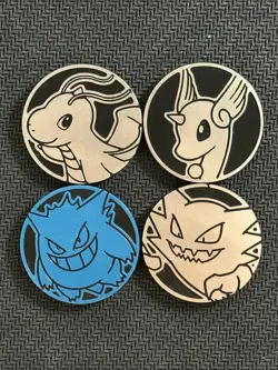 Pokemon TCG Flip Coins Lot Of 4 Gengar HY - Image 1