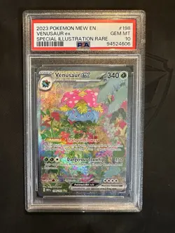 Pokemon Venusaur ex 151 MEW EN Special Illustration Rare #198 PSA 10 Gem Mint - Image 1