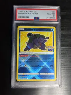 2022 POKEMON GO 018/078 RADIANT BLASTOISE - PSA 10 - Image 1