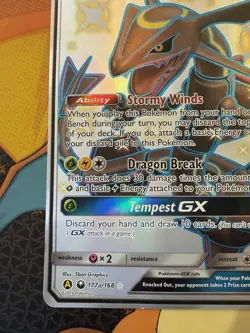 Pokemon Hidden Fates Promo Shiny Rayquaza GX 177a/168 JUMBO Holo NM/M - Image 3
