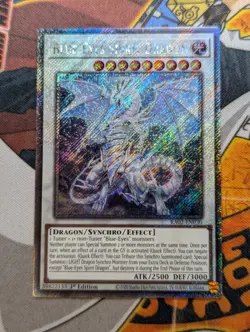 Yugioh! - Blue-Eyes Spirit Dragon- RA02-EN030 - Platinum Secret Rare - NM - Image 1