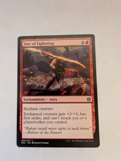 Vow of Lightning Explorers of Ixalan Regular MTG NM - Image 1