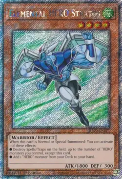 Yu-Gi-Oh! Elemental Hero Stratos RA03-EN177 Platinum Secret Rare - Image 1