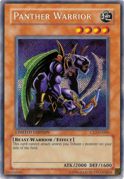 Panther Warrior CT2-EN006 - Secret Rare - Lightly Played Limited YuGiOh! TCG - Image 1