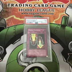 Yu-Gi-Oh! Magic Cylinder Labyrinth of Nightmare 1st Ed Secret Rare LON-104 PSA 7 - Image 1