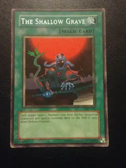 Yu-Gi-Oh! RARE CARD THE SHALLOW GRAVE PSV-036 VINTAGE PRINT LP - Image 1