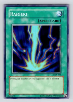 LP* Yugioh! Raigeki - LOB-053 - Super Rare - Unlimited Edition - Image 1