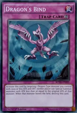 Yugioh! Dragon's Bind C 1st Edition BOSH-EN069 (LIGHTLY PLAYED) - Image 1