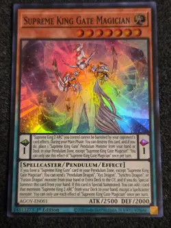 Supreme King Gate Magician AGOV-EN001 Age of Overlord 1st Edition Lp - Image 1