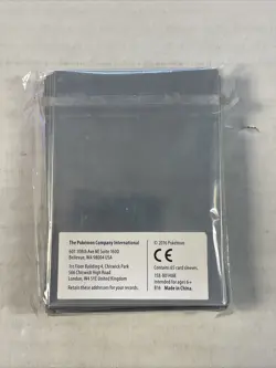 (C13125) 2016 Pokemon Generations ETB 20th Anniversary Pikachu Card Sleeves - Image 2