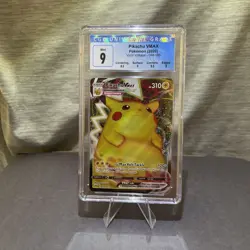CGC 9 Gem Mint Pikachu VMAX 044/185 Vivid Voltage Holo Pokemon Card 2020 - Image 2