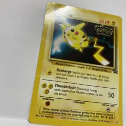 1999 POKEMON PIKACHU WB KIDS MOVIE BLACK STAR PROMO CARD #4 - VG MP - Image 3